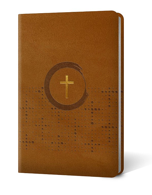 Livro Bíblia NVI Slim Marrom Cruz