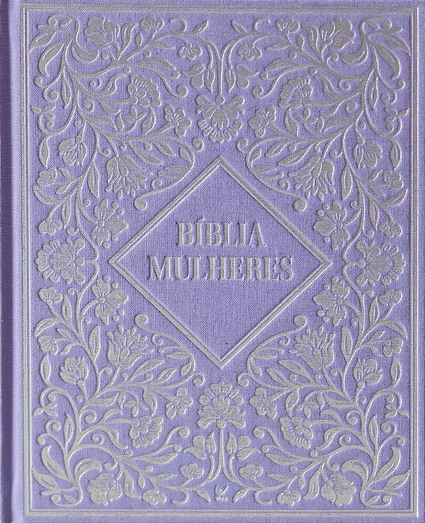 Livro Bíblia Mulheres NVT - Uma Coluna Capa Dura Vintage Roxa: ...