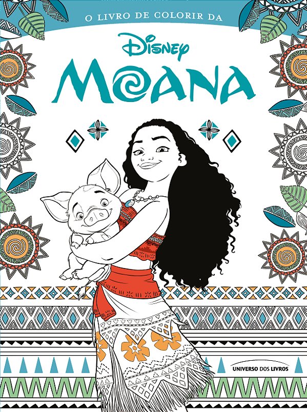 Livro O livro de colorir da Moana