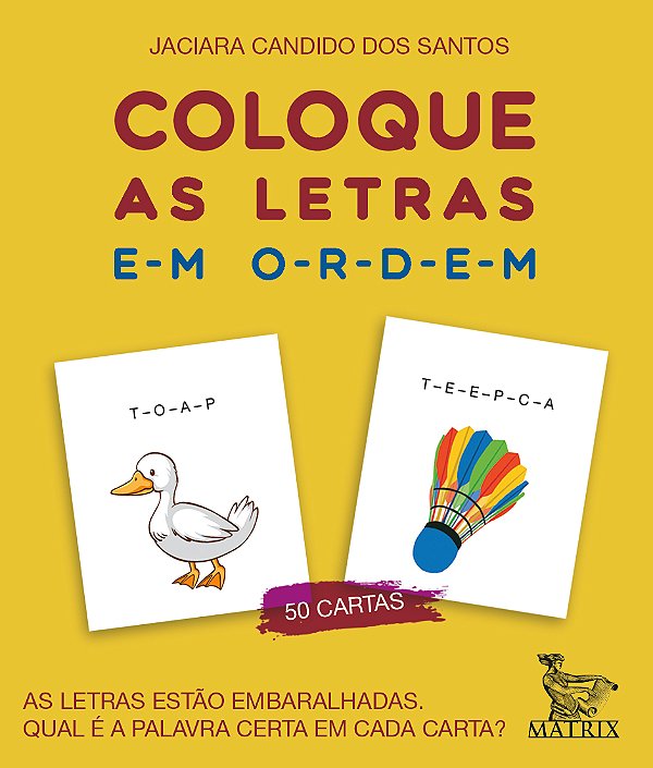 Livro Coloque as letras em ordem: As letras estão embaral...