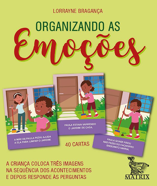 Livro Organizando as emoções: a criança coloca três image...