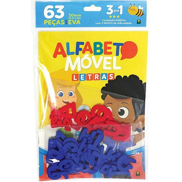 Livro Aprenda em Casa Alfabeto Móvel: Letras