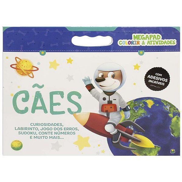 Livro Megapad - Colorir & Atividades: Cães