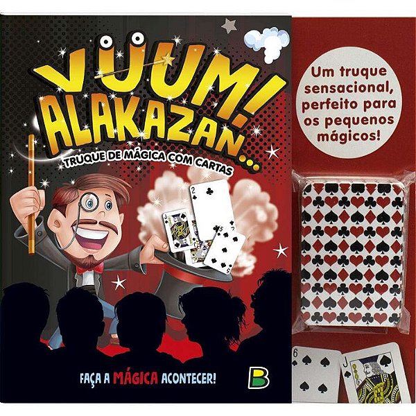 Livro Vuum! Alakazan...Truque de Mágica com CARTAS