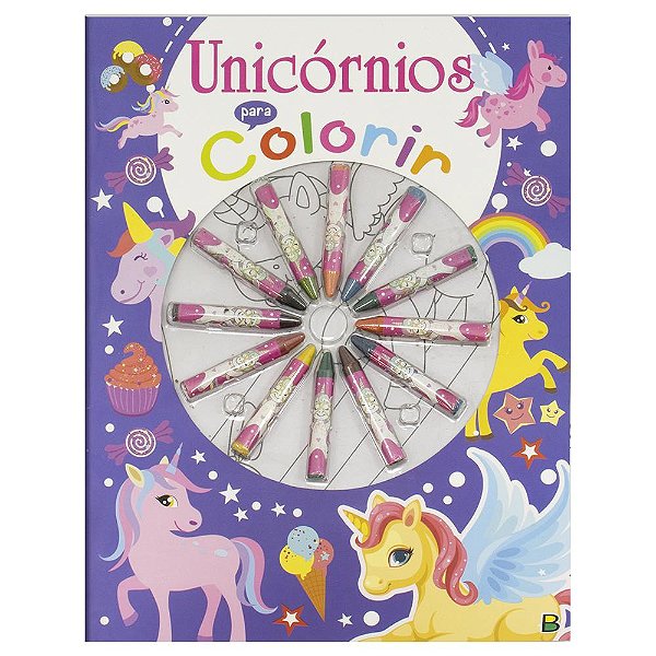 Livro Cores em Ação! Unicórnios para Colorir: Cores em Aç...