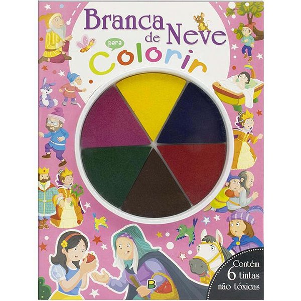 Livro Dedinhos em Ação! Branca de Neve para Colorir