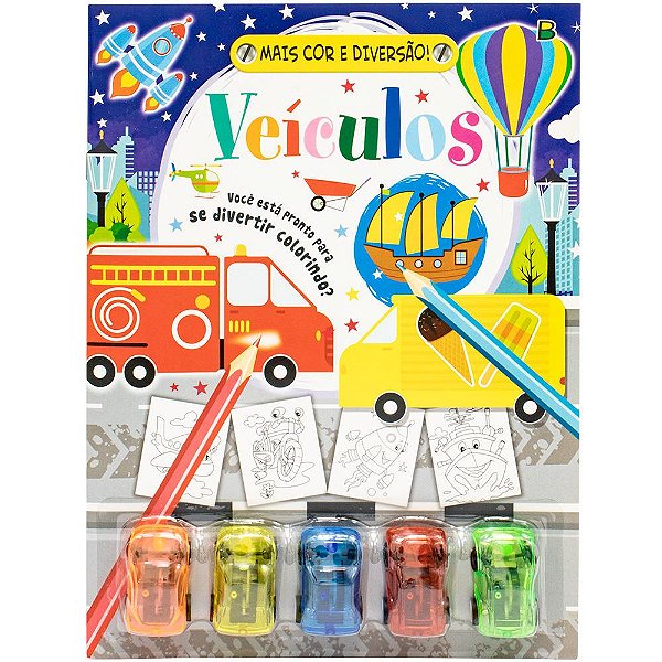Livro Mais Cor E Diversão! - Veículos