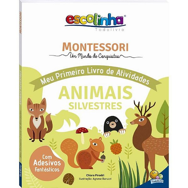 Livro Montessori - Meu primeiro livro de atividades - Ani...