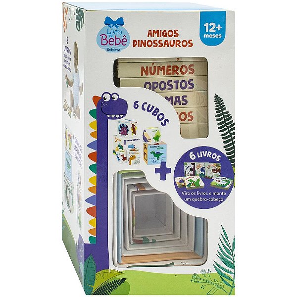 Livro Amigos Dinossauros (Livrinhos+Bloquinhos)