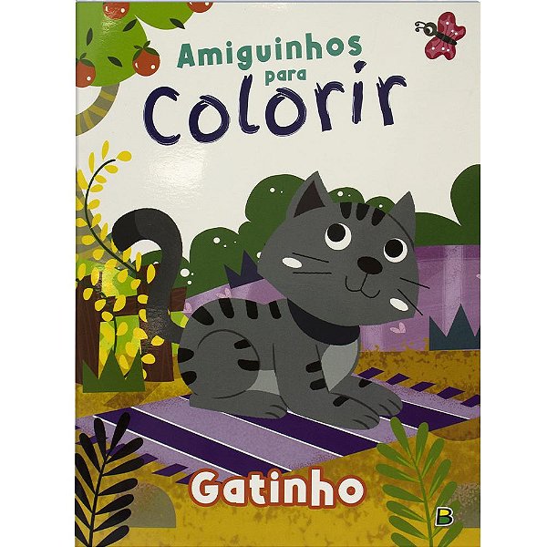 Livro Amiguinhos para Colorir: Gatinho