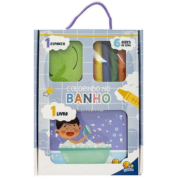 Livro Colorindo no Banho (Esp/Giz): Bolhas Divertidas