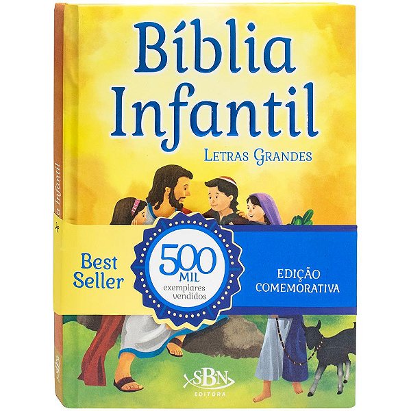 Livro Bíblia Infantil - Letras Grandes - (Edição Comemora...