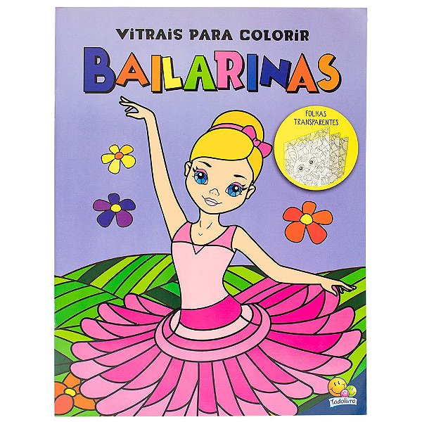 Livro Vitrais para colorir - Bailarinas