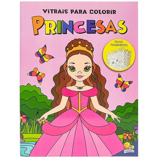 Livro Vitrais para colorir - Princesas
