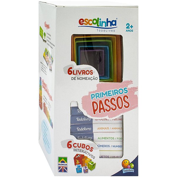 Livro Escolinha Primeiros Passos (Livrinhos+Bloquinhos)