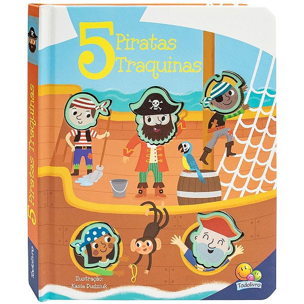 Livro Amiguinhos de Silicone - Toque e Sinta: 5 Piratas T...