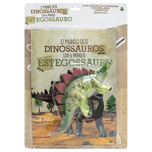Livro O mundo dos dinossauros - Leia & Brinque - Estegoss...