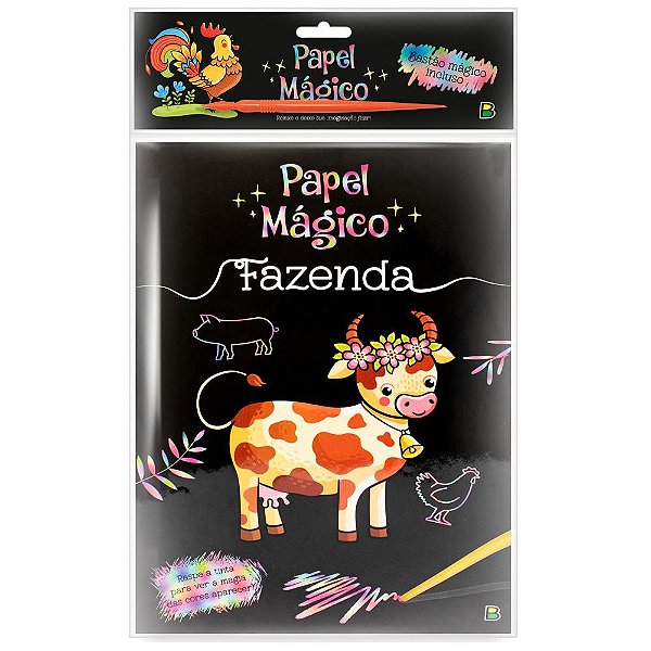 Livro Linha Escolar Papel Mágico: Fazenda