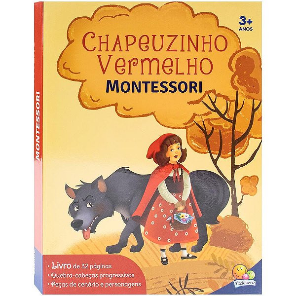 Livro Montessori clássicos - Chapeuzinho Vermelho