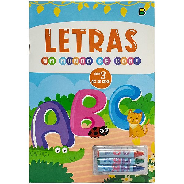 Livro Um mundo de cor! Letras