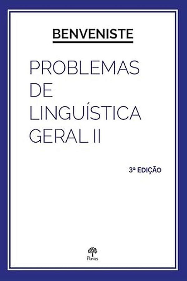 Livro Problemas De Lnguística Geral - Volume 2