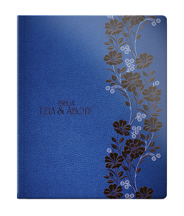 Livro Bíblia Nvt Leia E Anote - Azul