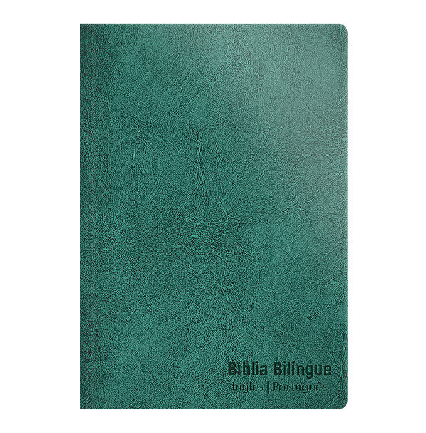 Livro Bíblia Nvt Bilíngue - Luxo - Esmeralda