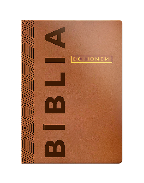 Livro Bíblia Do Homem Nvi - Letra Grande - Luxo - Marrom