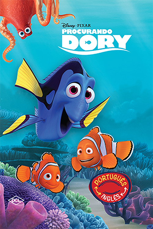 Livro Disney - Bilíngue - Procurando Dory - (Capa almofad...