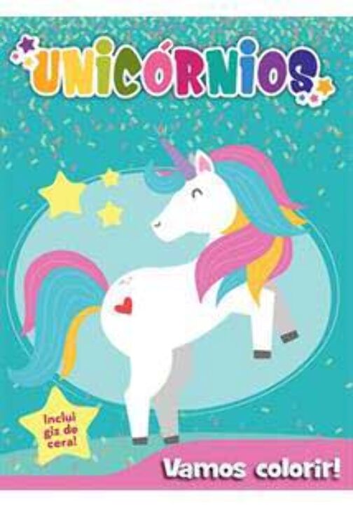 Livro Vamos colorir - Unicórnios