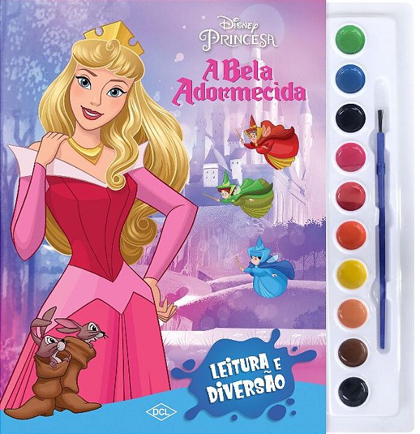 Livro Disney - Aquarela - A Bela Adormecida