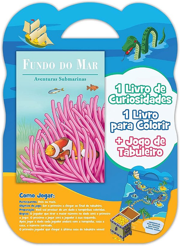 Livro Hora da diversão - Fundo do mar - Kit