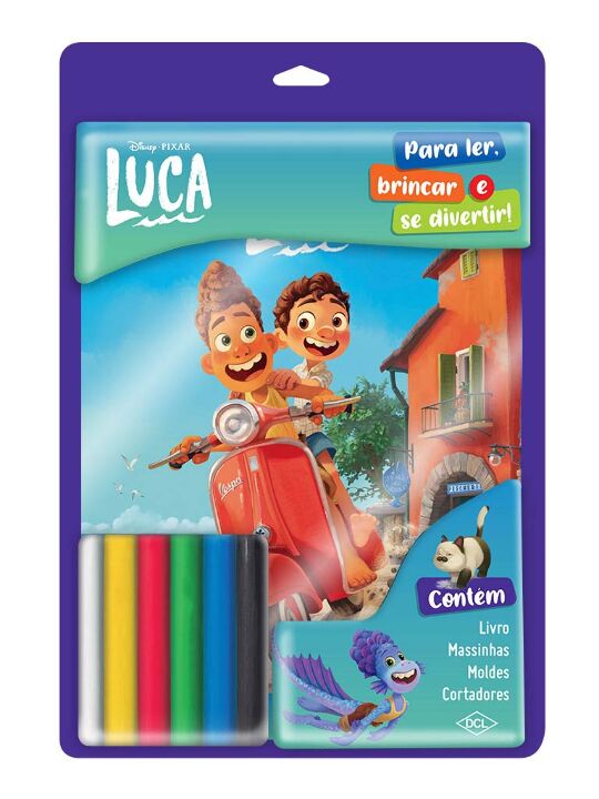 Livro Disney - Massinha divertida - Luca - Blister