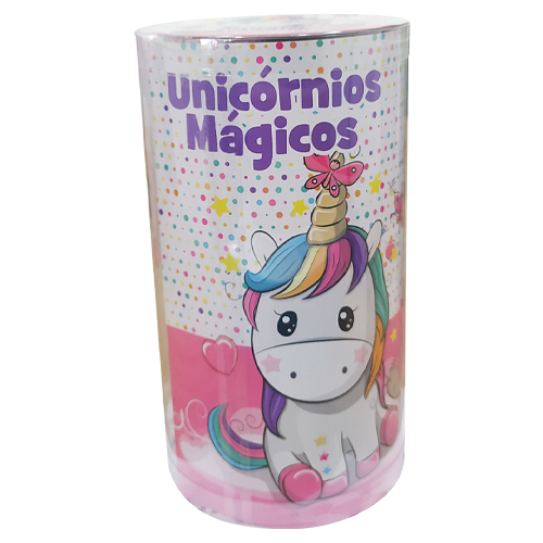 Livro Mini Tubo Histórias Para Colorir - Unicórnios