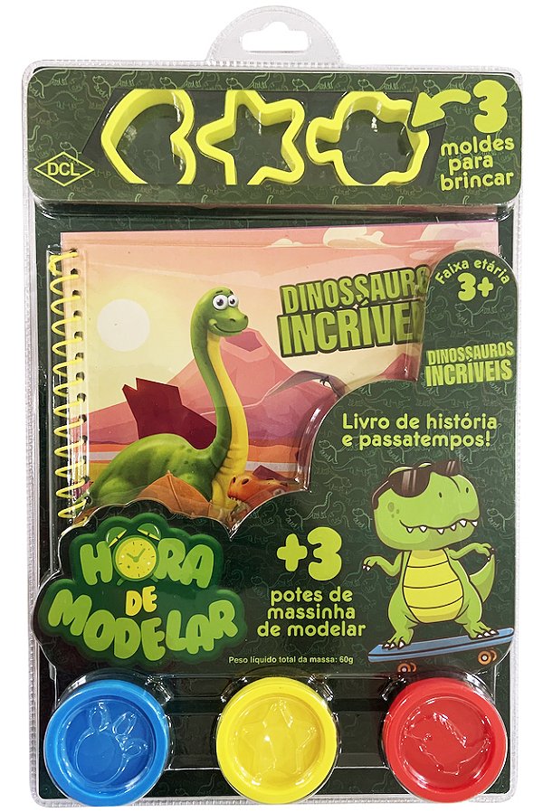 Livro Hora De Modelar - Dinossauros