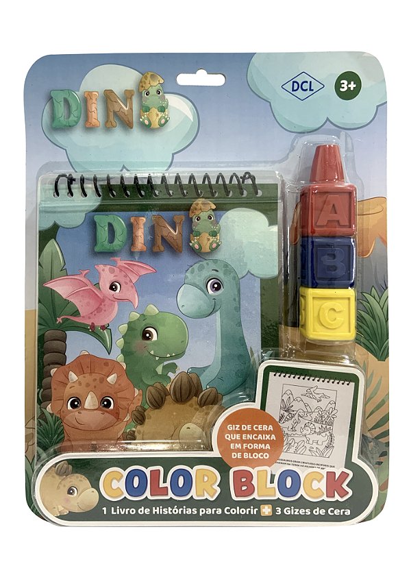 Livro Color Block - Dinossauros