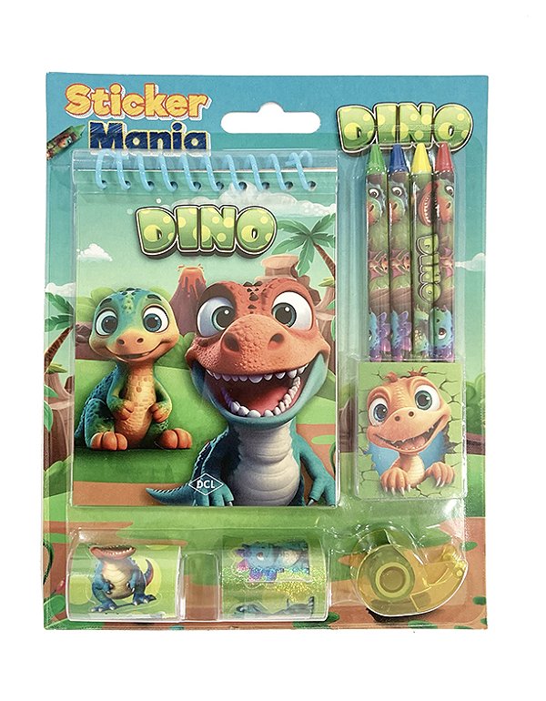 Livro Sticker Mania - Dinossauros