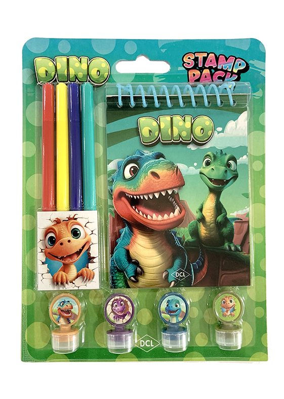 Livro Stamp Pack - Dinossauros
