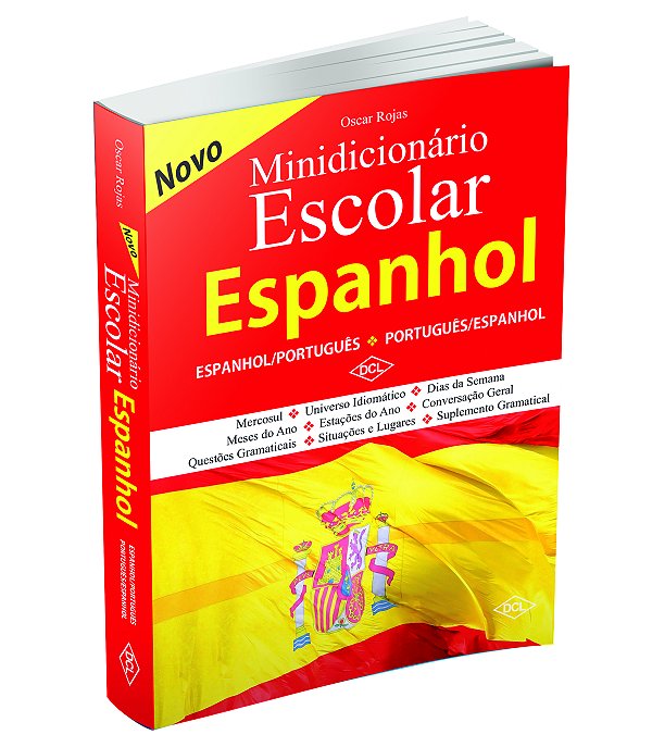 Livro Minidicionário Escolar De Espanhol - Novo
