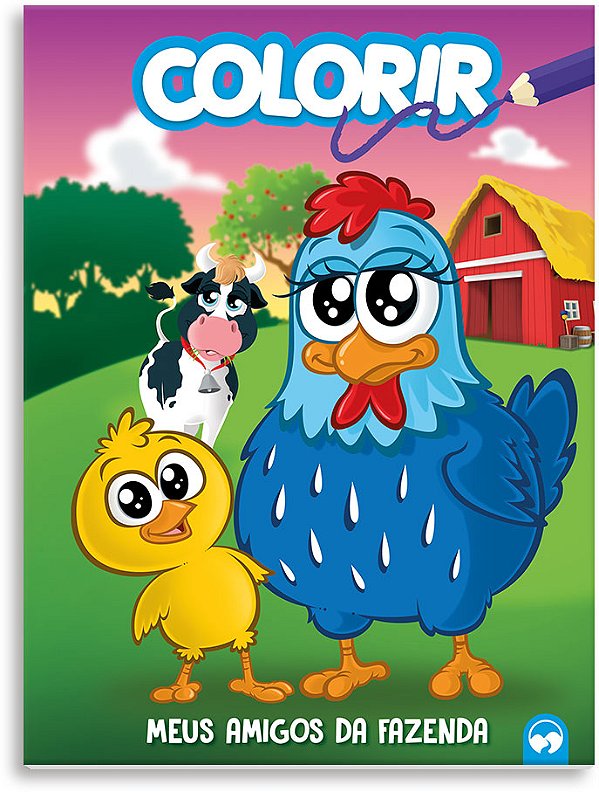 Livro Meus amigos da fazenda: explosão de cores