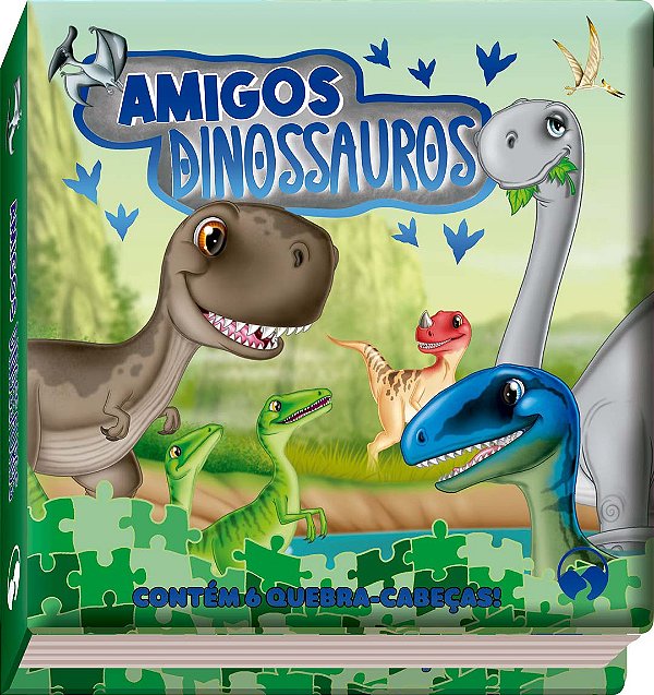 Livro Amigos dinossauros: almofadado