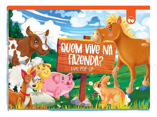 Livro Quem Vive na Fazenda: Livro Pop-up
