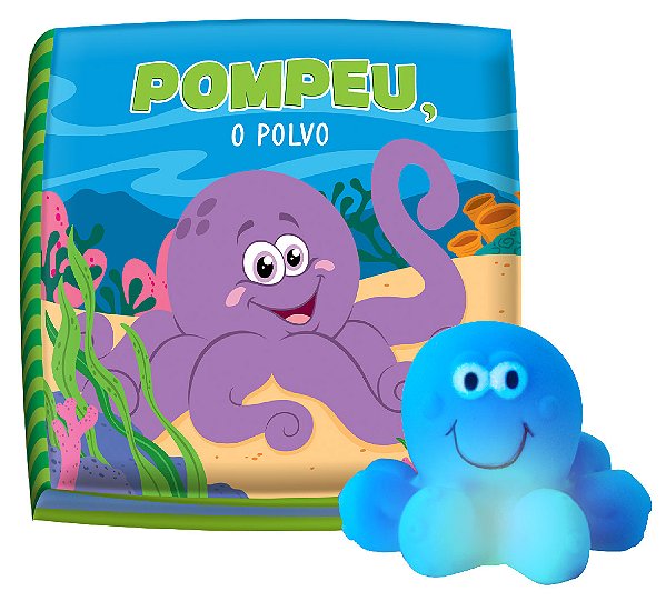Livro Pompeu, o Polvo: tá na hora do banho