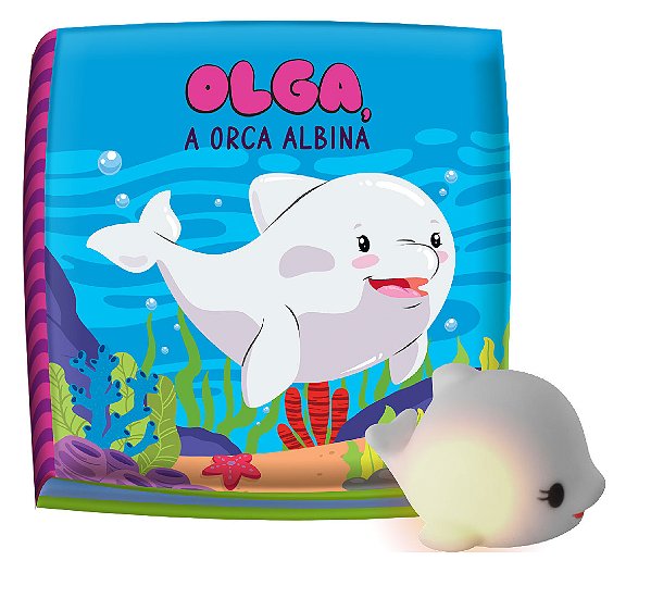 Livro Olga, a Orca Albina: tá na hora do banho
