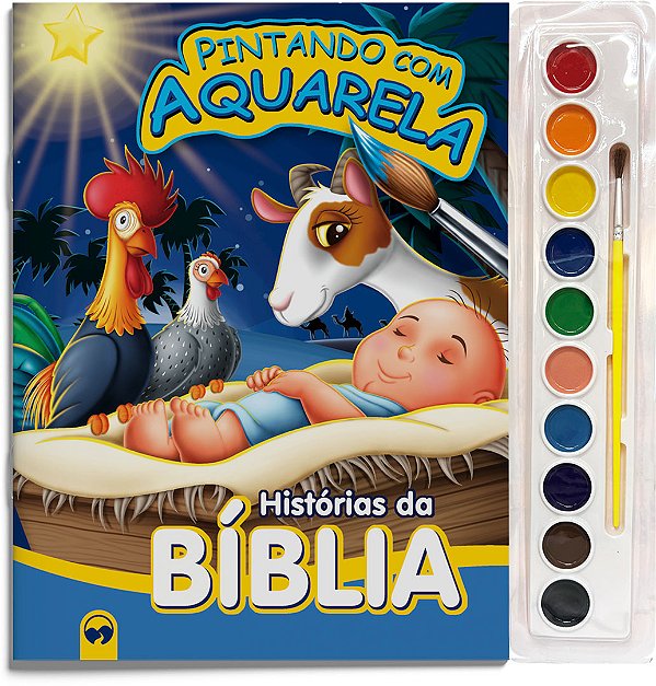 Livro Histórias da Bíblia: pintando com aquarela