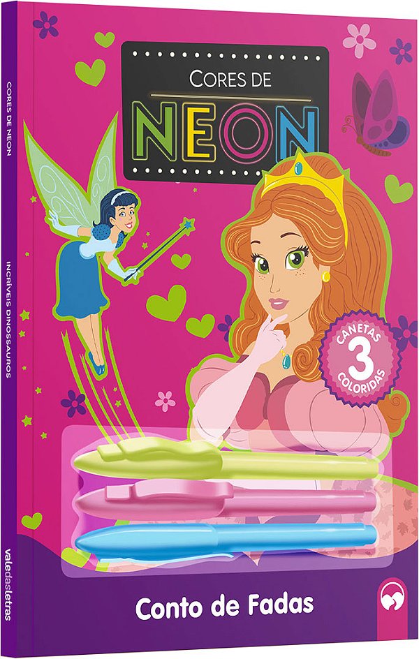 Livro Contos de fadas: cores de neon