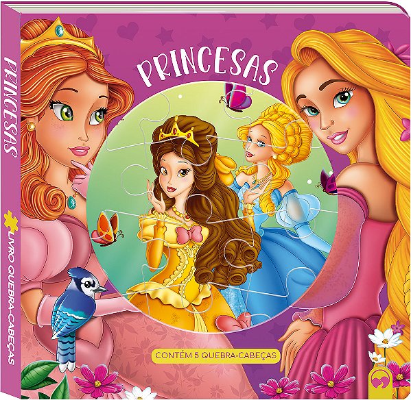 Livro Princesas: livro quebra-cabeças
