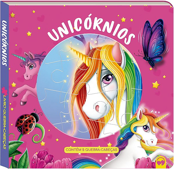 Livro Unicórnios: livro quebra-cabeças