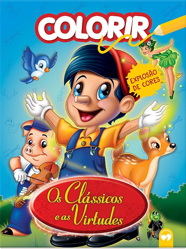 Livro Os clássicos e as virtudes: explosão de cores