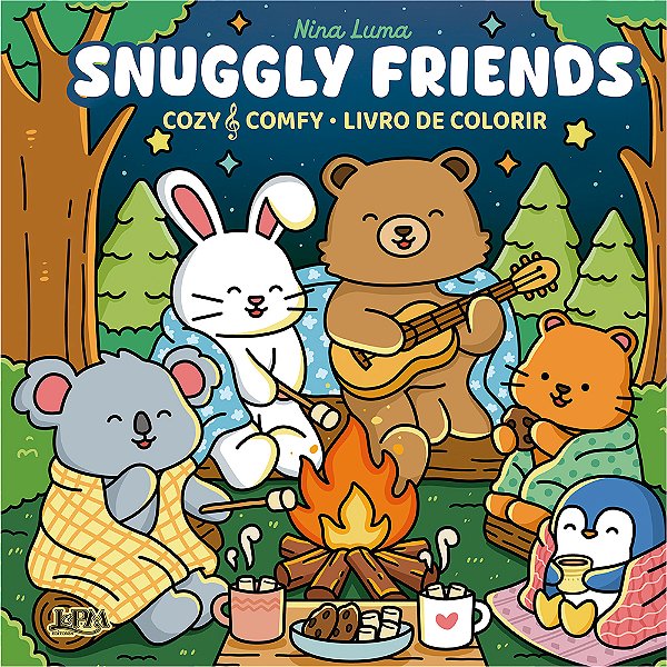Livro Snuggly Friends: Cozy & Comfy - Livro De Colorir